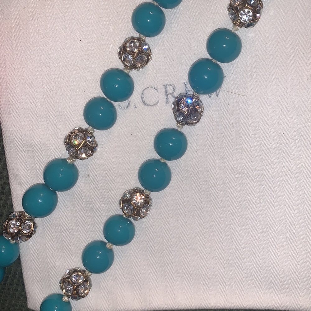 ♥️J.Crew beaded long necklace.